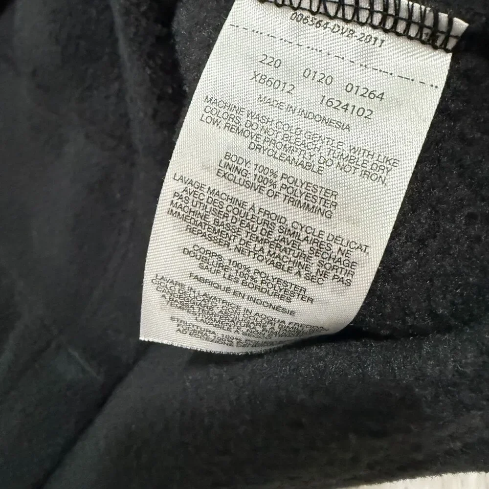 Kids Columbia Full Zip Fleece Jacket Winter Casual in Black Size Medium (10-12)